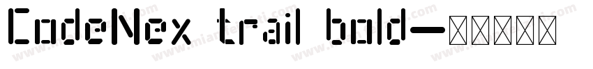 CodeNex trail bold字体转换